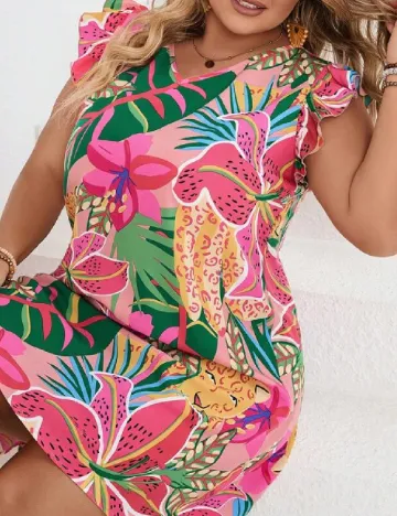 Rochie scurta SHEIN CURVE, mix culori Mix culori