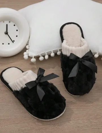 Papuci de Casa SHEIN, negru