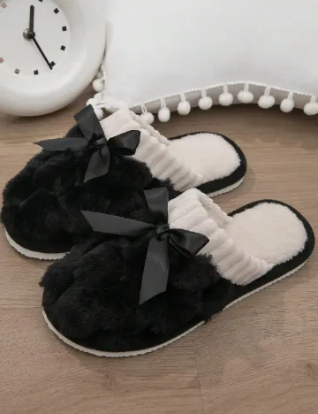Papuci de Casa SHEIN, negru