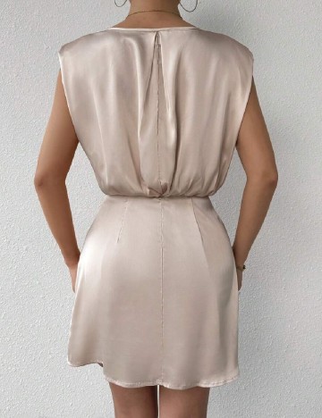 Rochie scurta SHEIN, crem