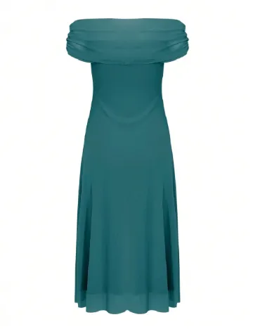 Rochie lunga Dazy, verde