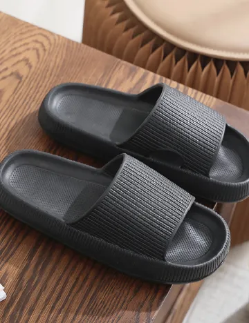 Slapi SHEIN, negru Negru