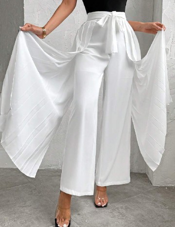 Pantaloni SHEIN, alb