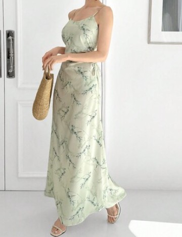Rochie lunga SHEIN, verde