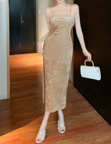 Rochie medie Dazy, bej