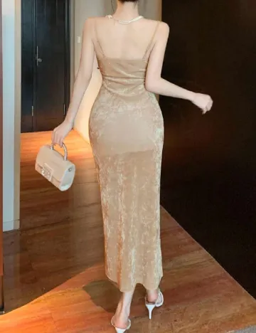 Rochie medie Dazy, bej