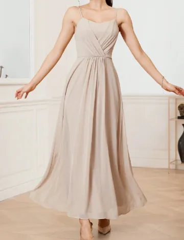 Rochie lunga SHEIN, crem Crem