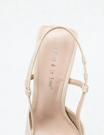 Pantofi SHEIN, bej Crem