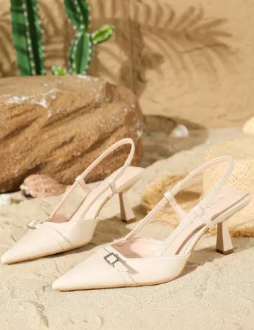 Pantofi SHEIN, bej Crem