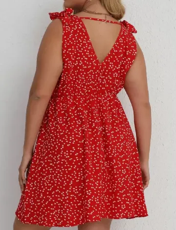 Rochie scurta SHEIN CURVE, rosu
