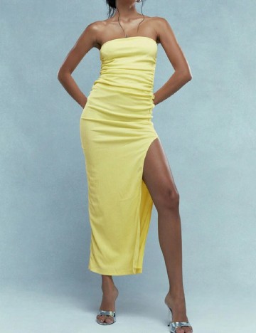 Rochie medie Missguided, galben