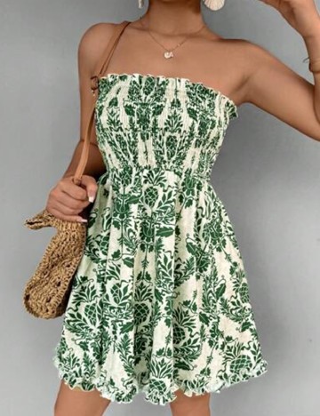 Rochie scurta SHEIN, verde