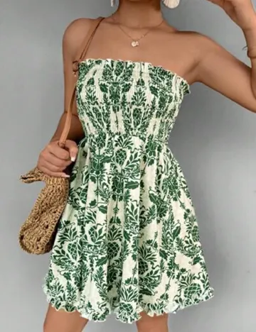 Rochie scurta SHEIN, verde Verde