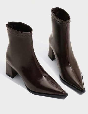 Botine SHEIN, maro