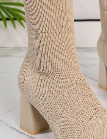 Botine SHEIN, crem