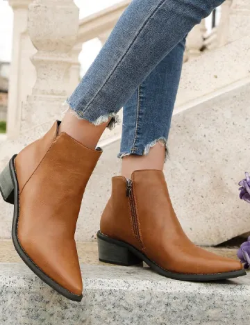 Botine SHEIN, maro