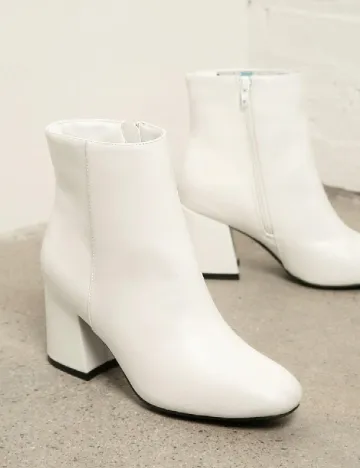 Botine SHEIN, alb