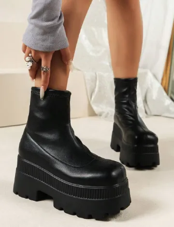 Botine SHEIN, negru