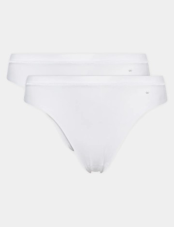 Set chiloti 2 perechi Triumph, alb