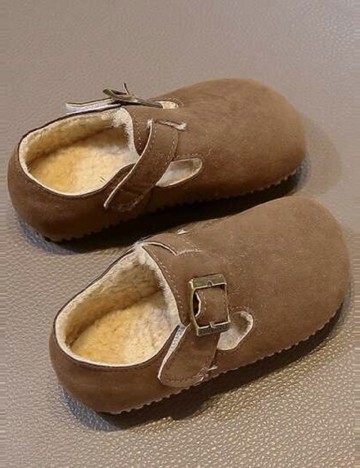 Pantofi Shein Kids, maro