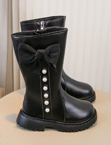 Cizme Shein Kids, negru