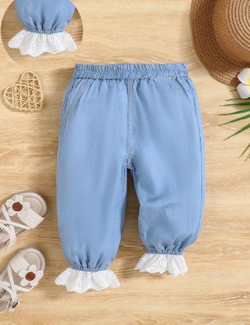 Pantaloni Shein Kids, albastru