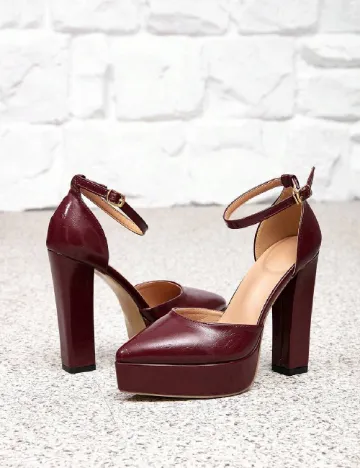 Pantofi SHEIN, visiniu