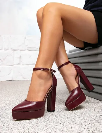 Pantofi SHEIN, visiniu
