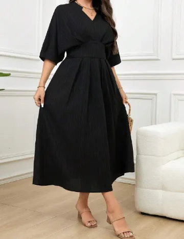 Rochie medie SHEIN CURVE, negru Negru
