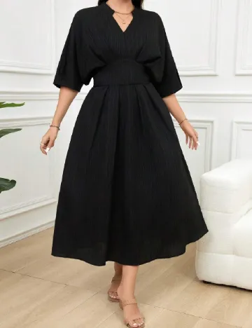 Rochie medie SHEIN CURVE, negru Negru
