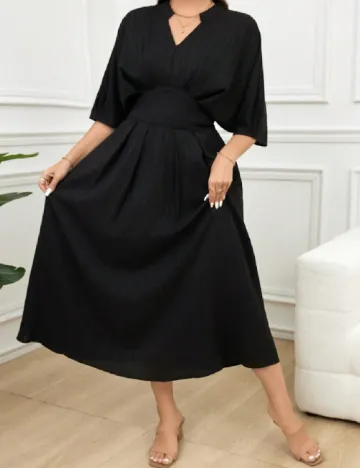 Rochie medie SHEIN CURVE, negru Negru