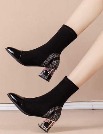 Botine SHEIN, negru