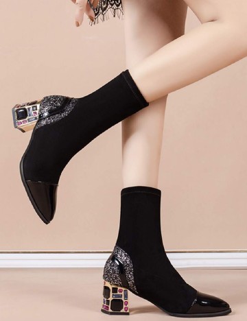 Botine SHEIN, negru