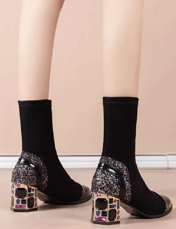 Botine SHEIN, negru