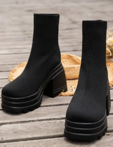 Botine SHEIN, negru
