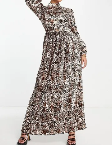 Rochie lunga Flounce London, animal print Animal print