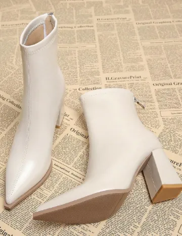 Botine SHEIN, ecru