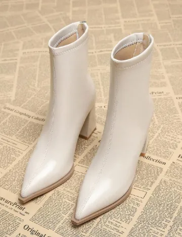 Botine SHEIN, ecru