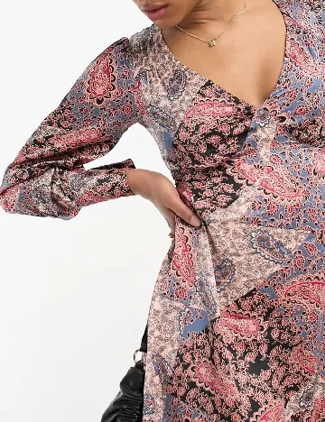 Rochie scurta Violet Romance, mix culori