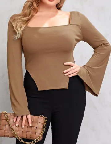 Bluza SHEIN CURVE, maro