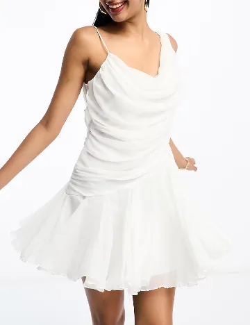 Rochie scurta ASOS, alb