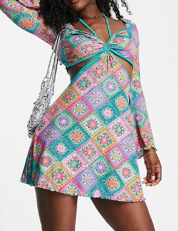 Rochie scurta Miss Selfridge, mix culori Mix culori