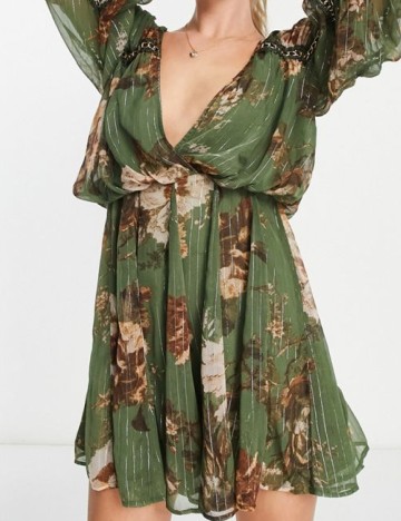 Rochie scurta ASOS, verde