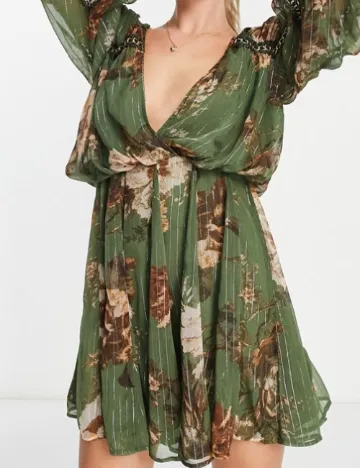Rochie scurta ASOS, verde Verde