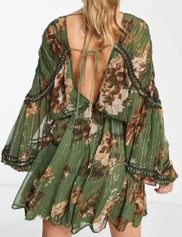 Rochie scurta ASOS, verde Verde