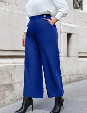 Pantaloni SHEIN CURVE, albastru