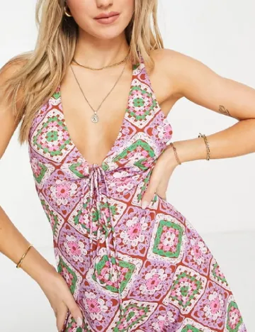 Rochie scurta ASOS, mix culori
