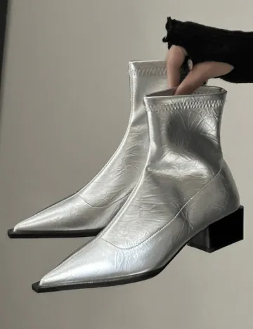 Botine SHEIN, argintiu