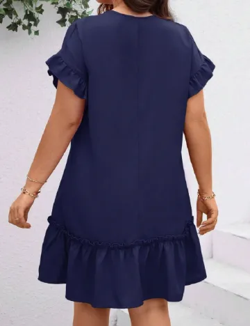 Rochie scurta SHEIN CURVE, bleumarin Albastru