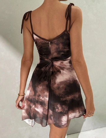 Rochie scurta SHEIN, maro